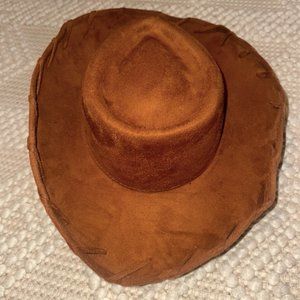 Tan Suede Unisex Cowboy Hat